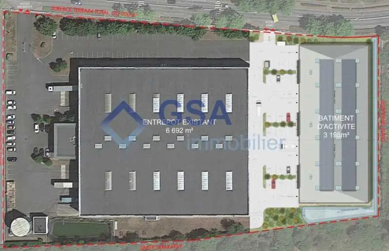 Light Industrial in Saint-Michel-sur-Orge to rent Site Plan- Image 1 of 4