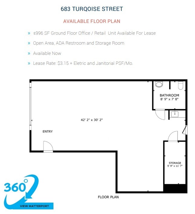 675-687 Turquoise St, La Jolla, CA to rent Floor Plan- Image 1 of 1