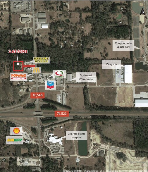 S Airport Rd, Hammond, LA for sale - Aerial - Image 3 of 3