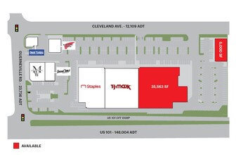 2230 Cleveland Ave, Santa Rosa, CA for rent Site Plan- Image 1 of 1