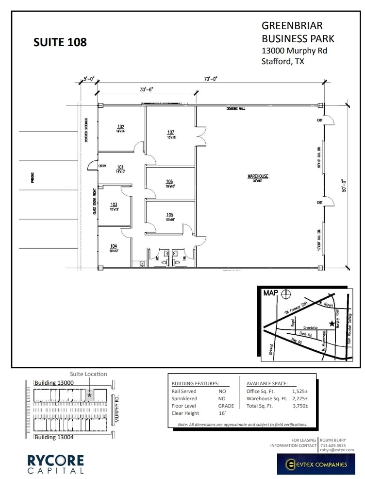 13000 Murphy Rd, Stafford, TX to rent Floor Plan- Image 1 of 1