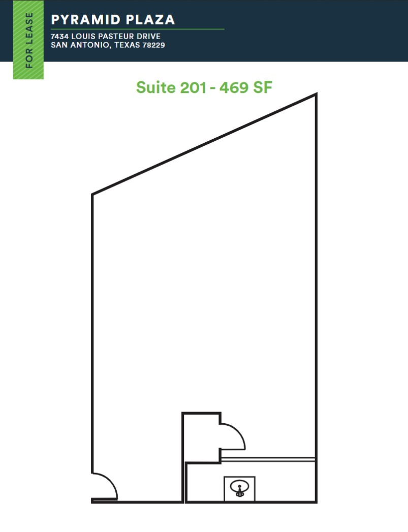 7434 Louis Pasteur Dr, San Antonio, TX for rent Floor Plan- Image 1 of 1