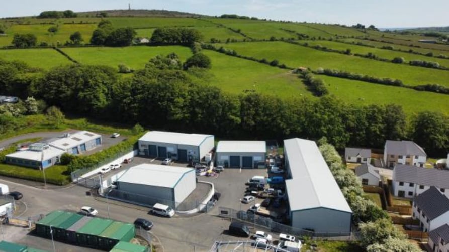 Moss Side Industrial Estate, Callington to rent - Aerial - Image 3 of 4