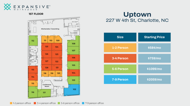 227 W 4th St, Charlotte, NC for rent Floor Plan- Image 1 of 6