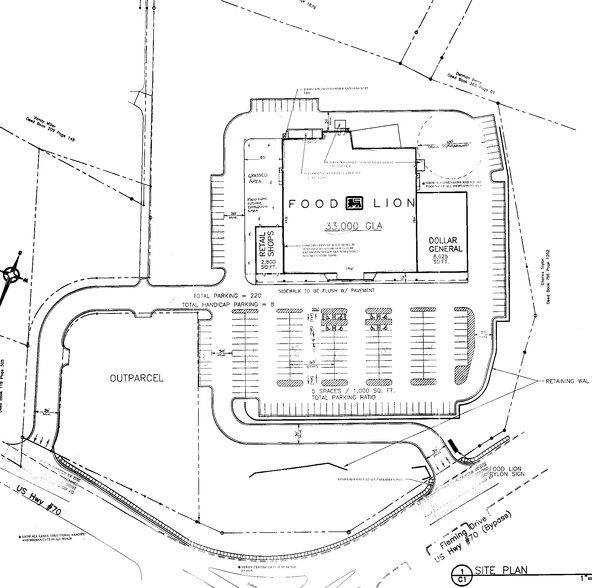 1610-1620 Highway 70, Morganton, NC for rent - Plat Map - Image 2 of 2