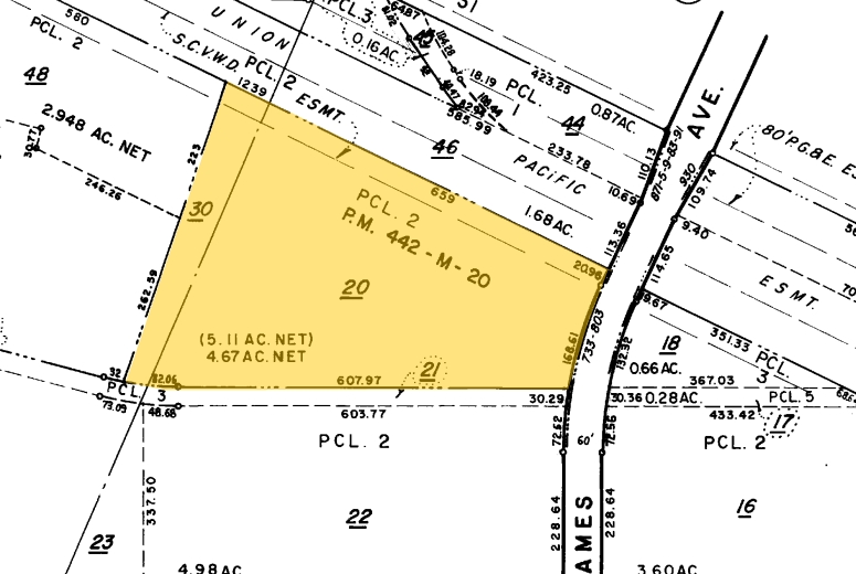 733-747 Ames Ave, Milpitas, CA for rent - Plat Map - Image 3 of 4