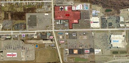 19001-19265 West Rd, Woodhaven, MI - Aerial  map view