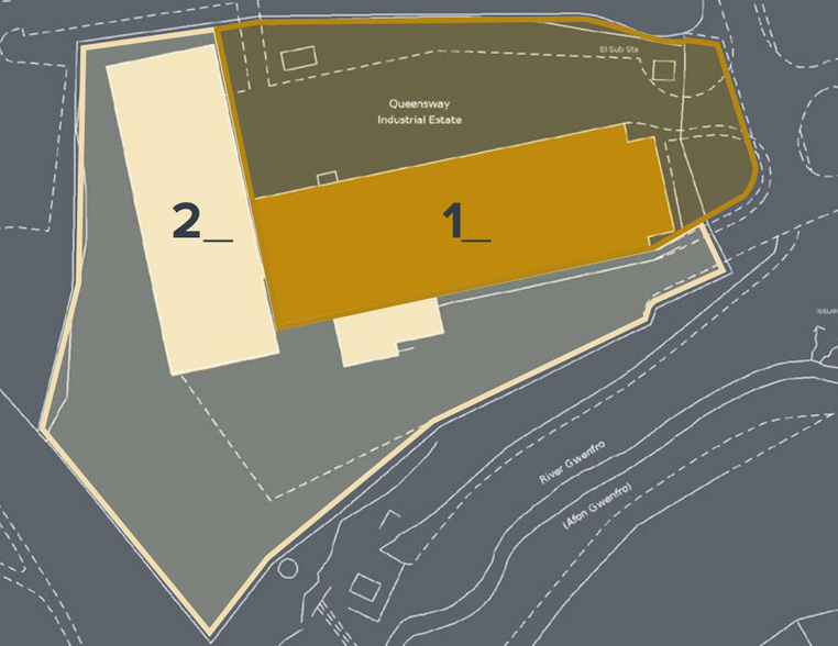 13 Queensway, Wrexham for rent - Site Plan - Image 3 of 3