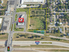 N Sheridan Rd & Hwy 244, Tulsa, OK - aerial  map view - Image1