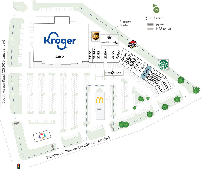 22010-22150 Westheimer Pky, Katy, TX for rent - Site Plan - Image 2 of 14