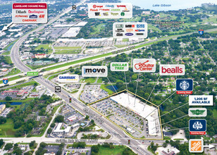 3169-3187 US Highway 98 N, Lakeland, FL - aerial  map view