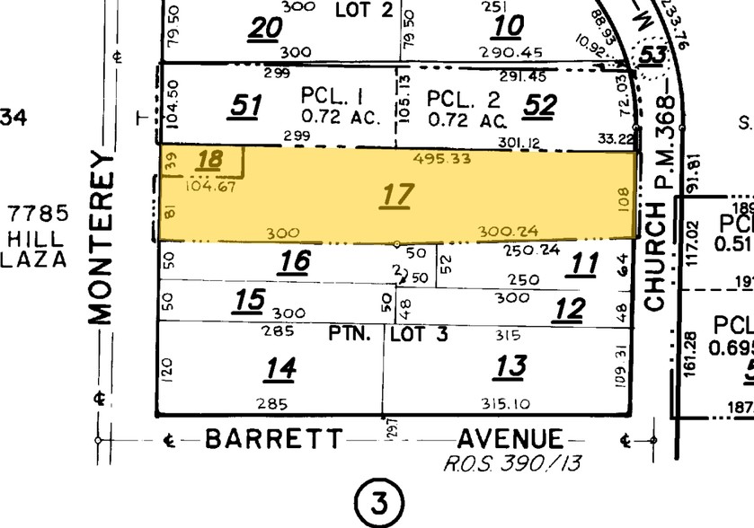 16360 Monterey Rd, Morgan Hill, CA for sale - Plat Map - Image 2 of 13