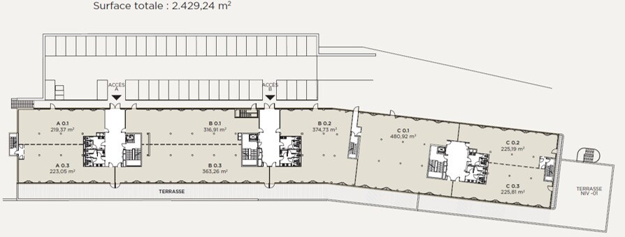 Office in Marseille to rent Floor Plan- Image 1 of 4