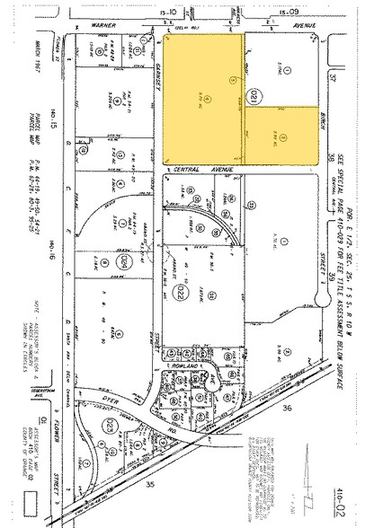 500 W Warner Ave, Santa Ana, CA for rent - Plat Map - Image 3 of 8