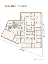 1100 Connecticut Ave NW, Washington, DC to rent Floor Plan- Image 1 of 5