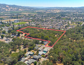 593 W 2nd St, Cloverdale, CA - aerial  map view