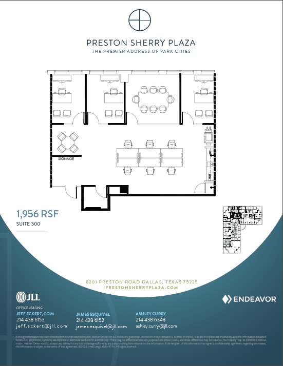 8201 Preston Rd, Dallas, TX to rent Floor Plan- Image 1 of 1