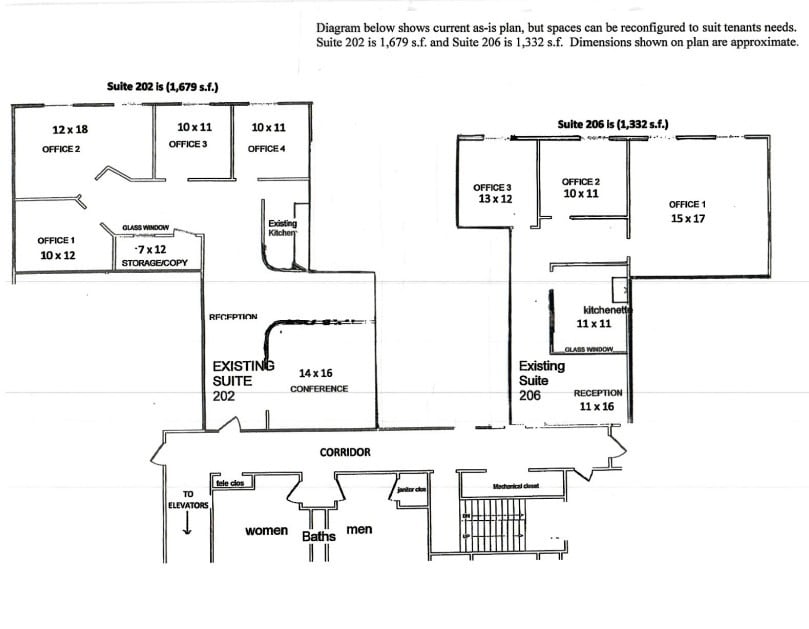 4915 St. Elmo Ave, Bethesda, MD to rent Floor Plan- Image 1 of 2