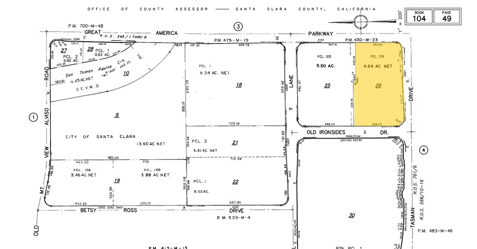 2901 Tasman Dr, Santa Clara, CA for rent - Plat Map - Image 2 of 3