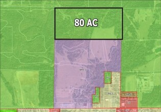 West Tulsa Land, Tulsa, OK - aerial  map view