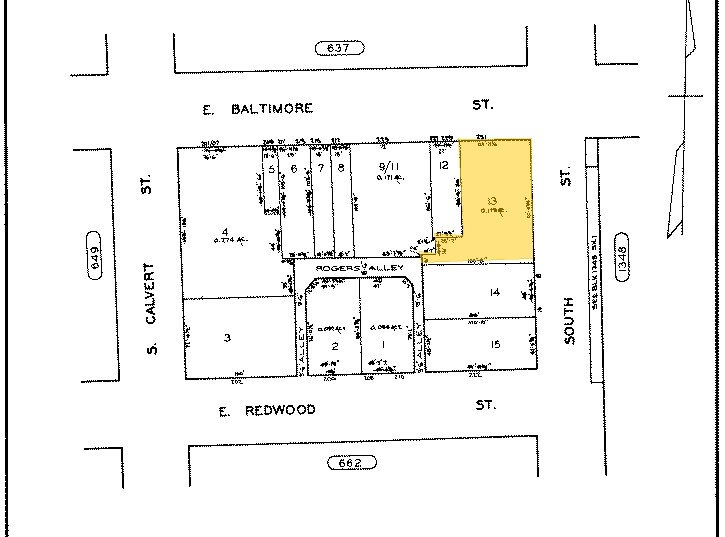 231 E Baltimore St, Baltimore, MD for sale - Plat Map - Image 2 of 12