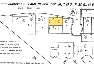 2519 W Shaw Ave, Fresno, CA for sale Plat Map- Image 1 of 1