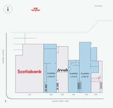 320-326 Bloor St W, Toronto, ON for rent Floor Plan- Image 2 of 2