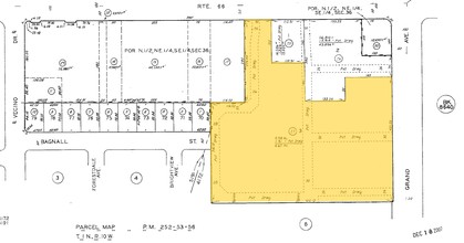 651-655 S Grand Ave, Glendora, CA for sale Plat Map- Image 1 of 1