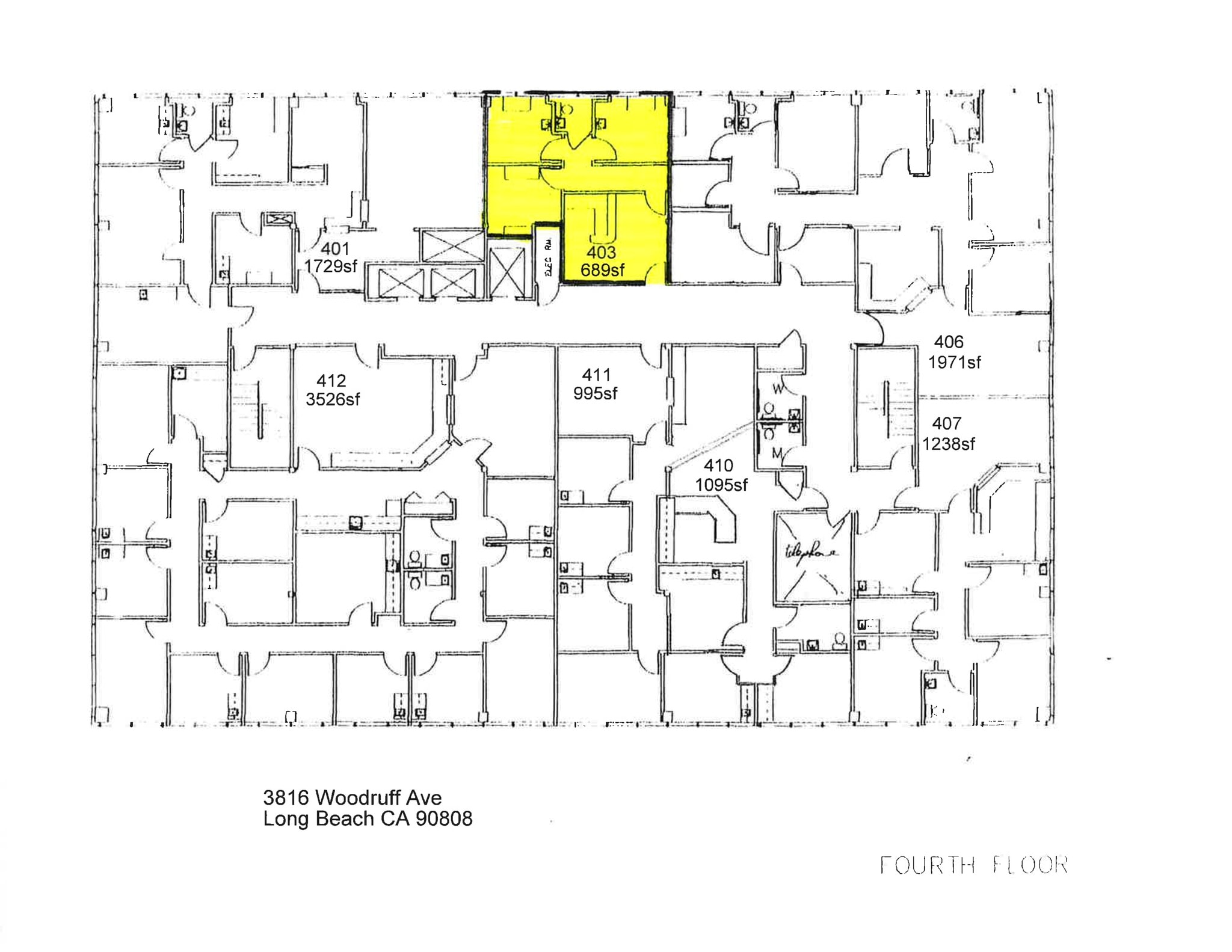 3816 Woodruff Ave, Long Beach, CA to rent Site Plan- Image 1 of 2