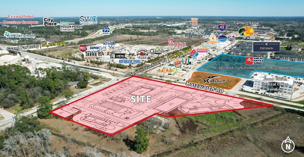 SWQ Holzwarth and Spring Stuebner, Spring, TX for sale - Building Photo - Image 1 of 2