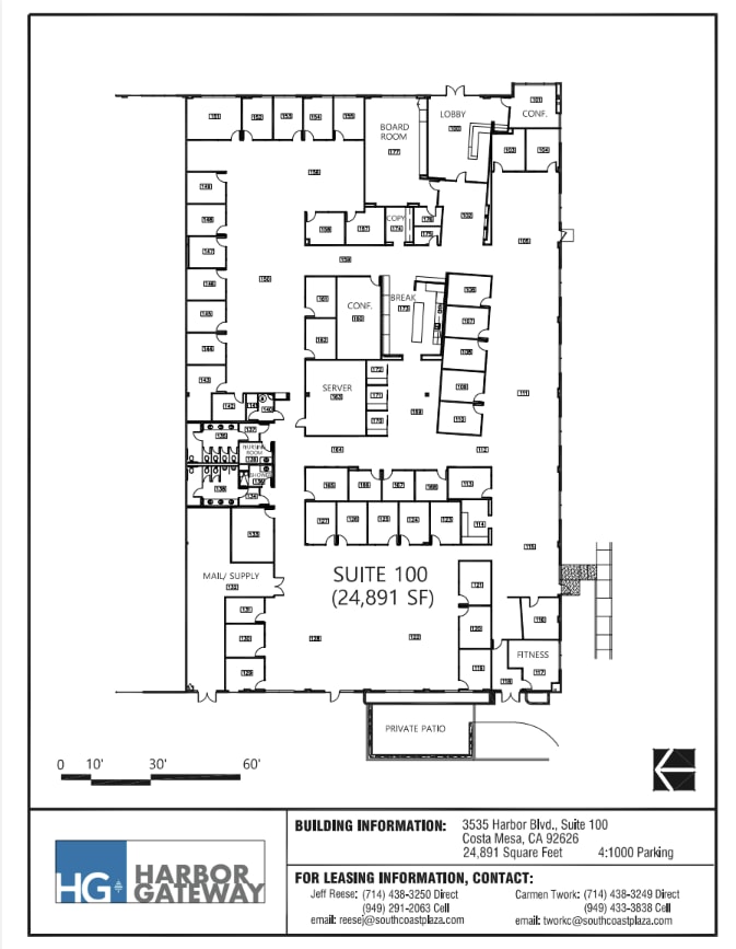 3515 Harbor Blvd, Costa Mesa, CA to rent Floor Plan- Image 1 of 2
