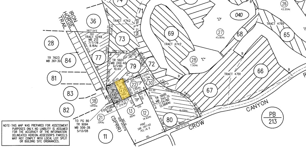 3420 Fostoria Way, Danville, CA for rent - Plat Map - Image 2 of 2