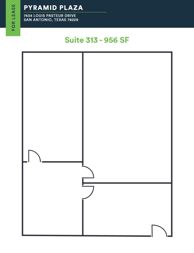 7434 Louis Pasteur Dr, San Antonio, TX for rent Floor Plan- Image 1 of 1