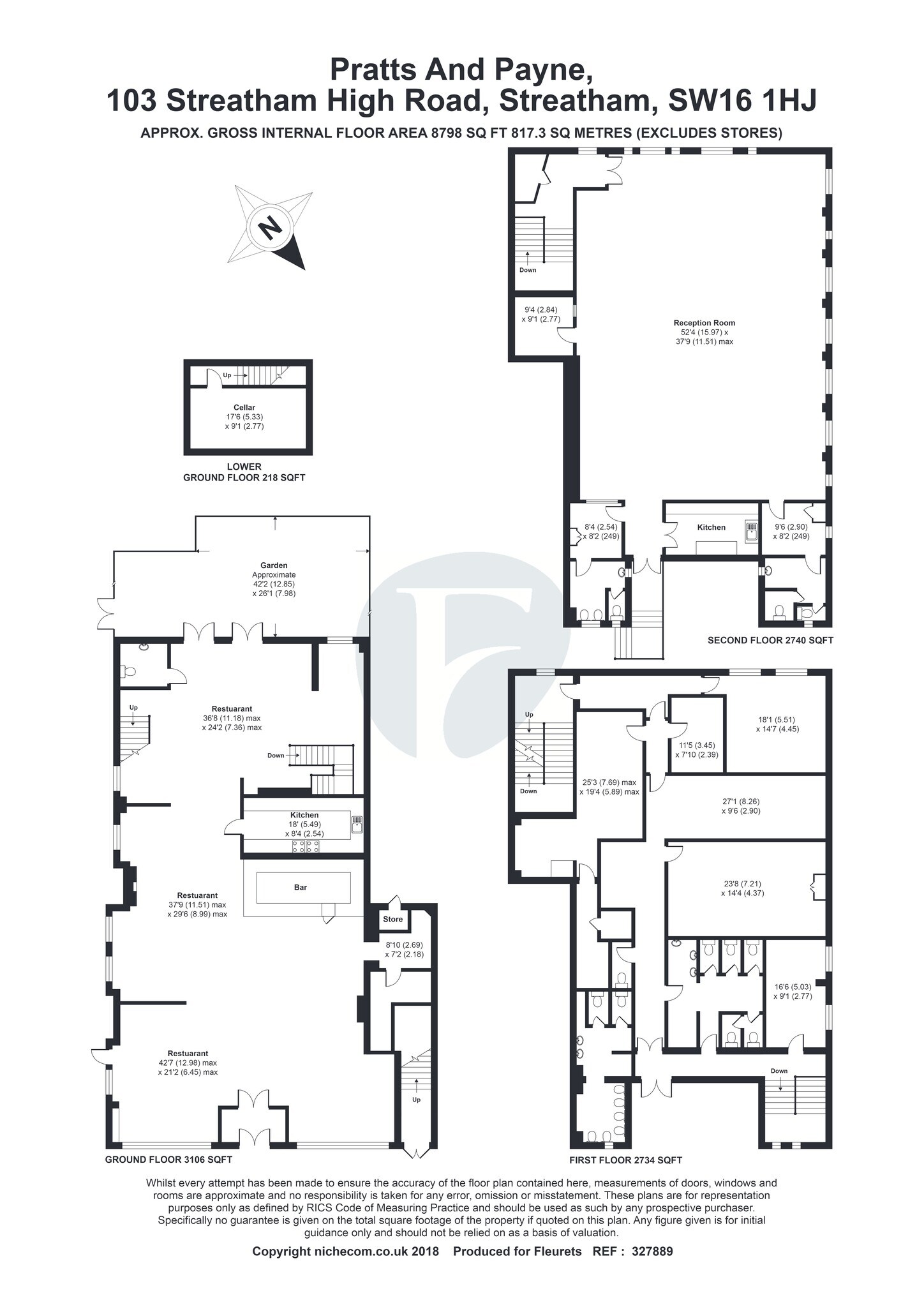 103-105 Streatham High Rd, London to rent Site Plan- Image 1 of 1