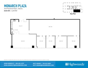 3414 Peachtree Rd NE, Atlanta, GA for rent Site Plan- Image 1 of 7