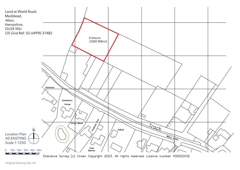 15 Wield Rd, Medstead for sale - Plat Map - Image 2 of 2