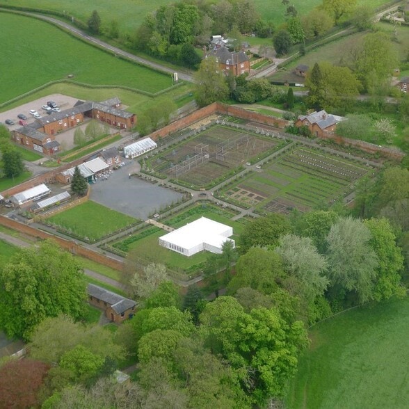 Sugnall Walled Garden, Eccleshall to rent - Aerial - Image 3 of 7