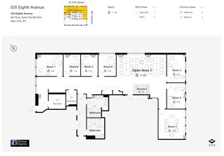 535 Eighth Ave, New York, NY to rent Floor Plan- Image 1 of 4
