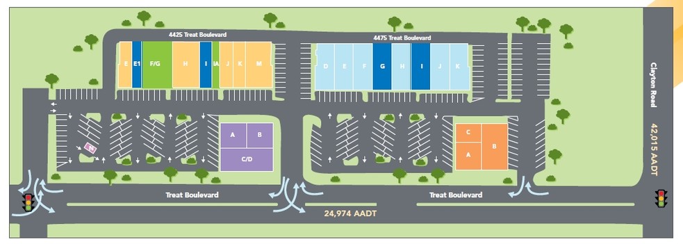 4425-4475 Treat Blvd, Concord, CA for rent - Site Plan - Image 1 of 6