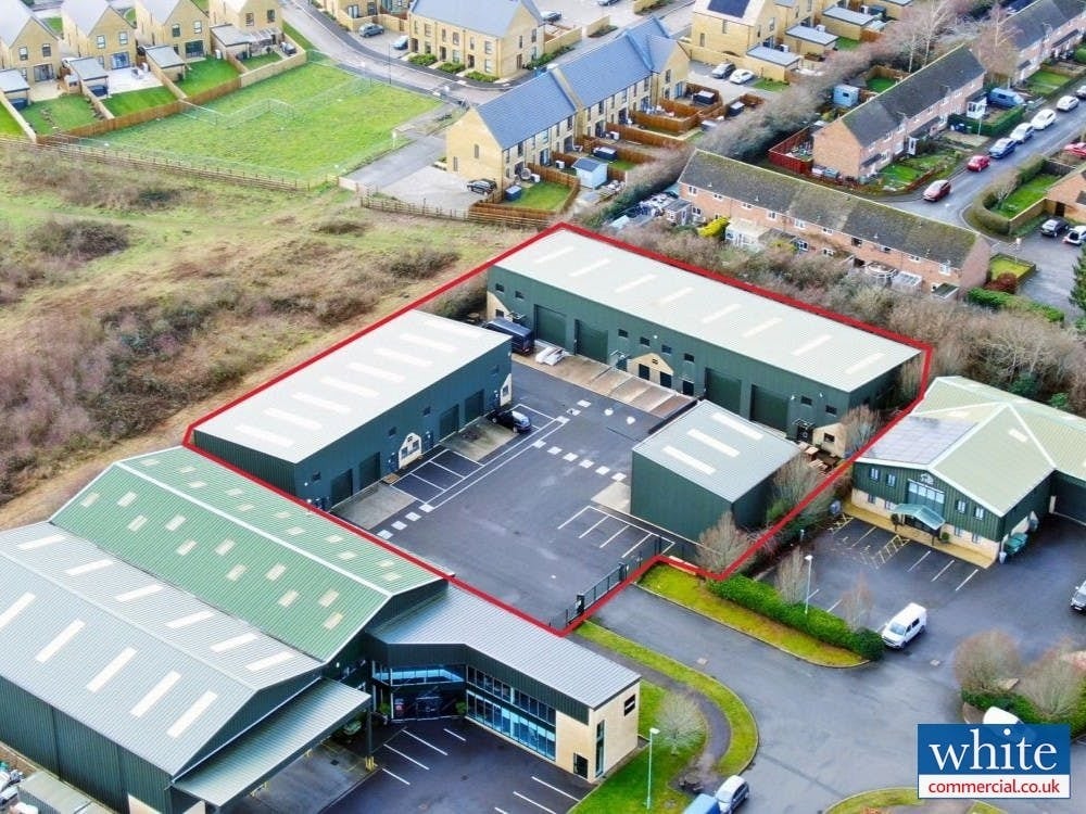 Units 5, 6, 7, & 9 Four Shires Crt, Moreton In Marsh to rent Aerial- Image 1 of 11