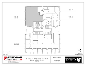 2075 W Big Beaver Rd, Troy, MI for rent Floor Plan- Image 2 of 2