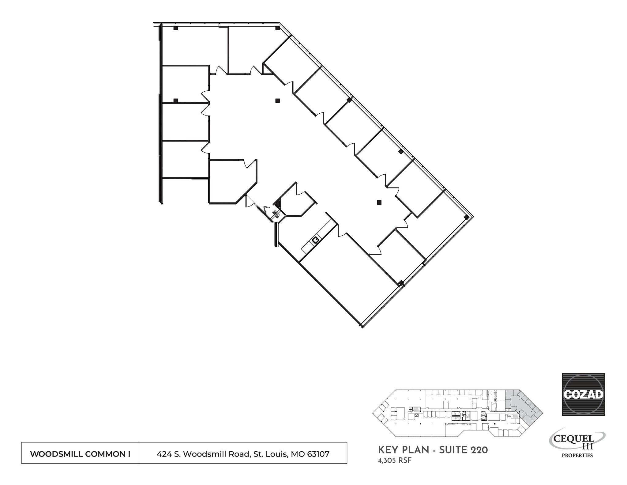 424 S Woods Mill Rd, Chesterfield, MO for rent Site Plan- Image 1 of 1