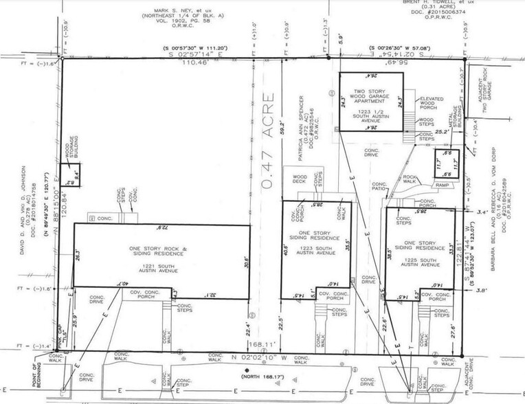 1221-1225 S Austin Ave portfolio of 4 properties for sale on LoopNet.co.uk - Site Plan - Image 2 of 2