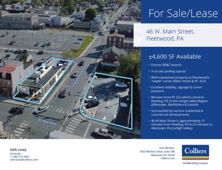 46 W Main St, Fleetwood, PA for sale - Building Photo - Image 1 of 1