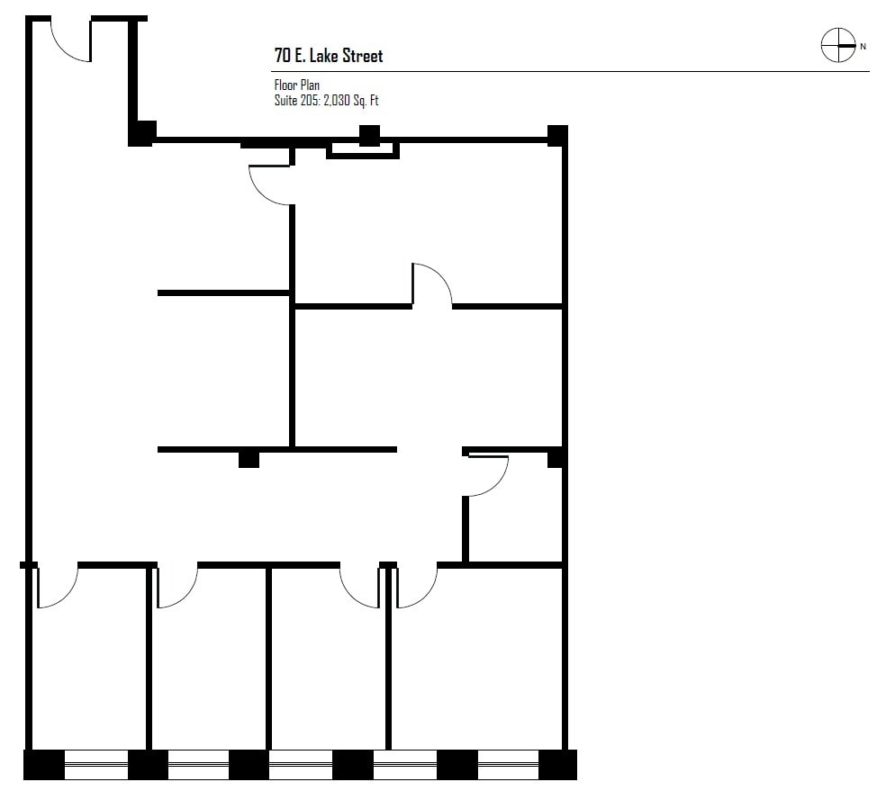 70 E Lake St, Chicago, IL to rent Floor Plan- Image 1 of 4