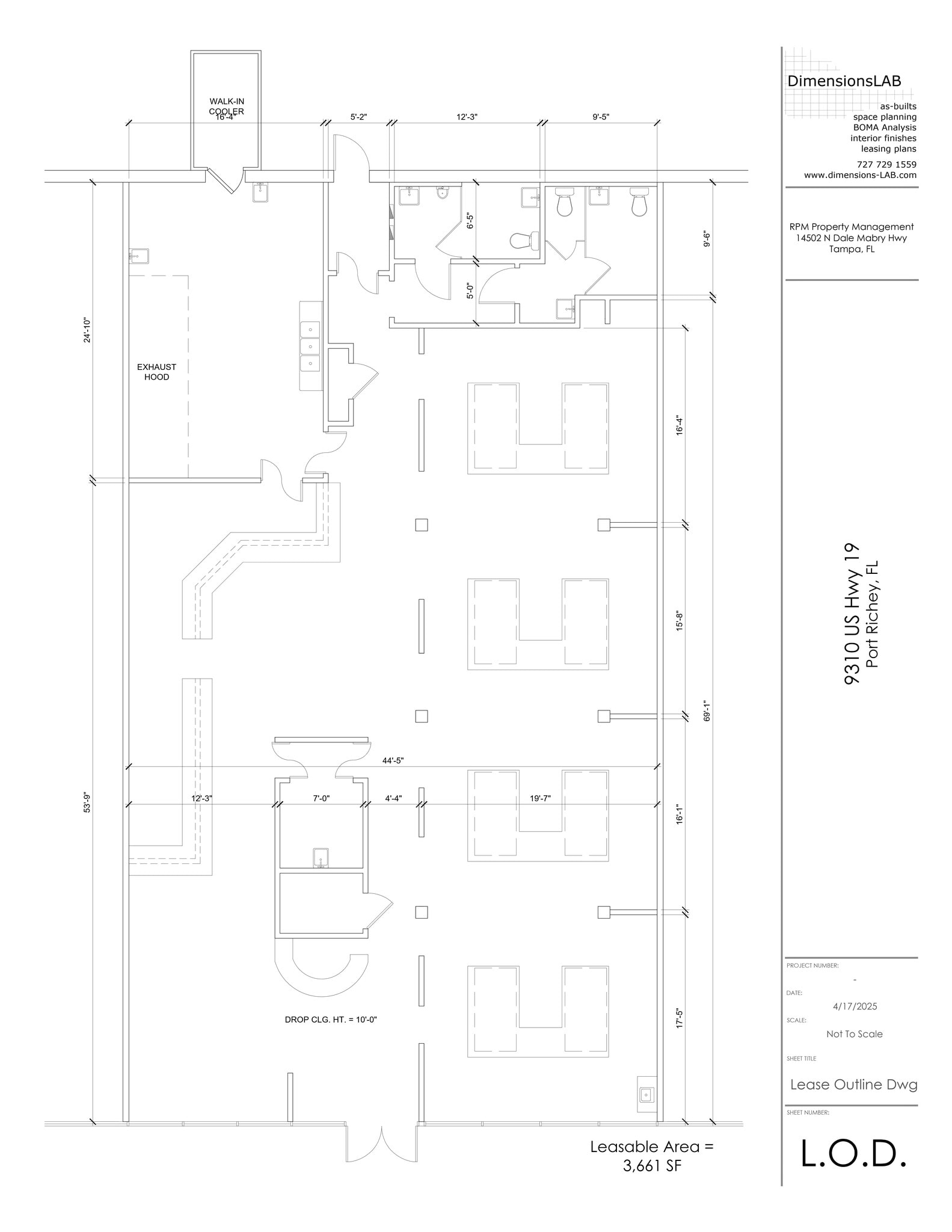 9304-9324 US Hwy 19 N, Port Richey, FL to rent Site Plan- Image 1 of 1