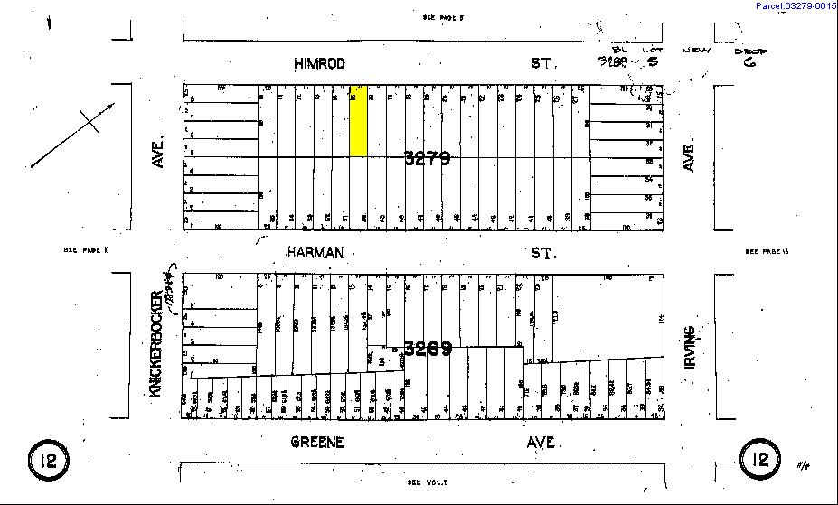 258 Himrod St, Brooklyn, NY for sale - Plat Map - Image 2 of 3