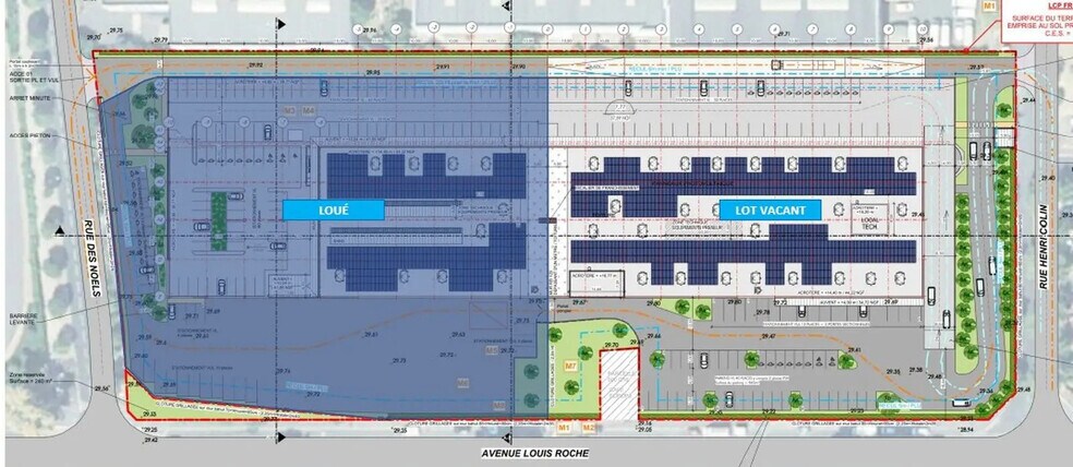 Light Industrial in Gennevilliers to rent - Site Plan - Image 2 of 5