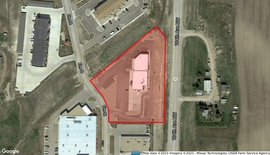 901 Elm St, Tioga, ND - aerial  map view