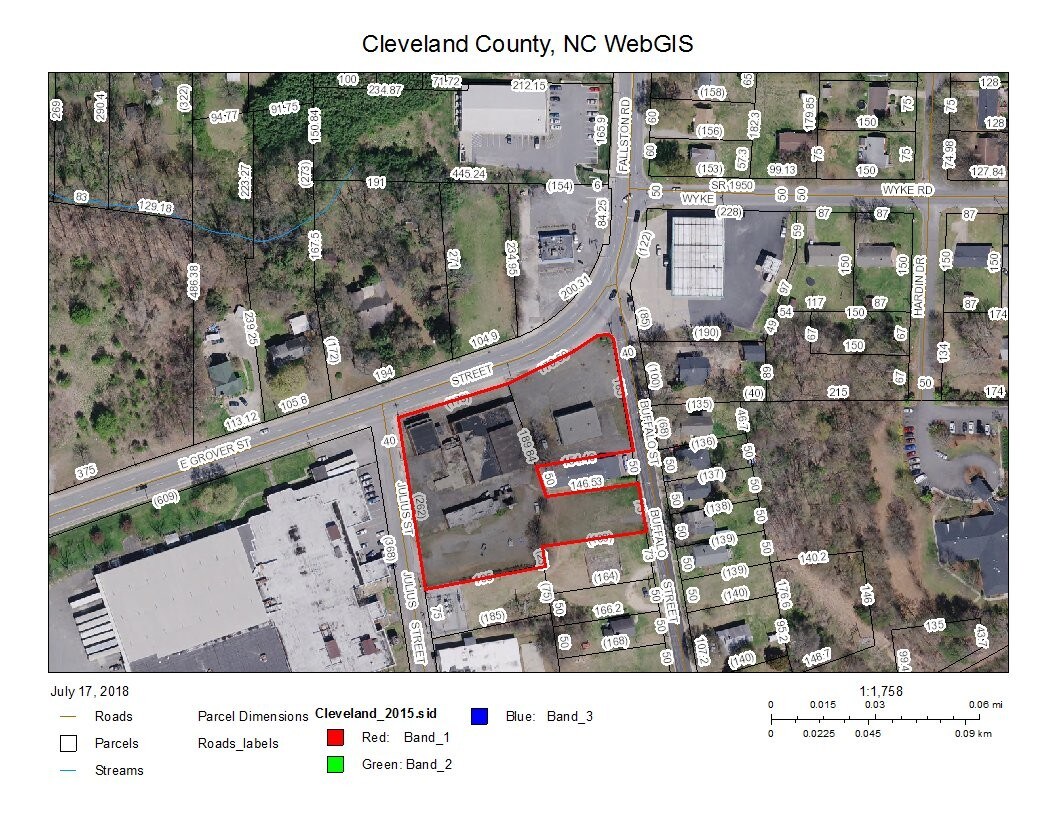 810 E Grover St, Shelby 28150 2.03 ACRE HARD CORNER, SHELBY, NORTH